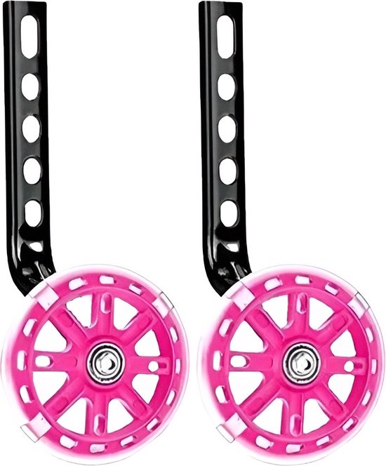 Voltano Zijwieltjes LED Verlichting - Roze - 12-20 inch van Voltano