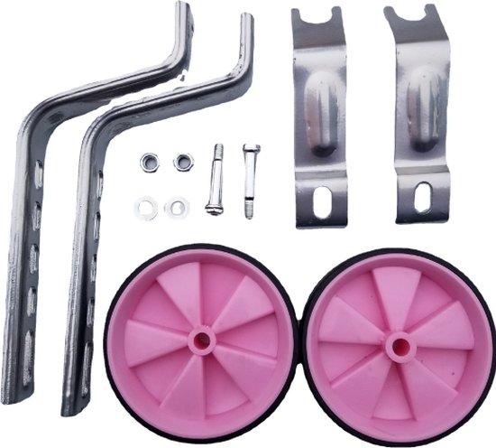 Voltano Zijwieltjes - Roze - 12-20 Inch - Zijwielen Voor Kinderfiets van Voltano