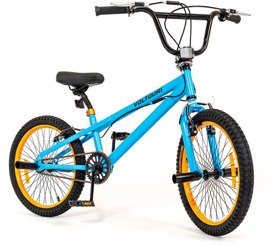 VOLTURI Freestylefiets 20 Inch - Freestylefiets met 360° Rotor & 4 Pegs - Kinderfiets voor Jongens en Meisjes - Turkoois