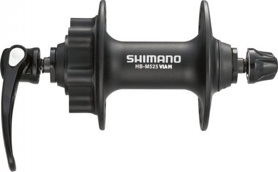 Voornaaf Shimano FH-M525 - 32 gaats - 6 bouts remschijfbevestiging - zwart van Shimano