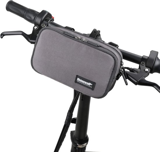 Voorvak voor fiets, stuurtas met regenhoes, multifunctioneel, schoudertas van Fischer