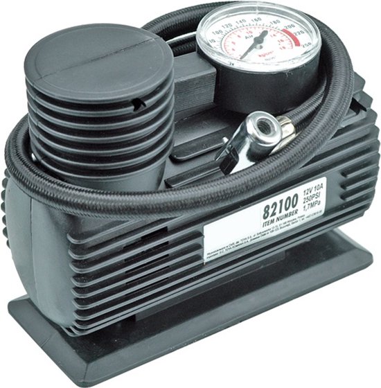 Vorel 82100 Serie - Auto Compressor - 12V - Manometer - Compact Design