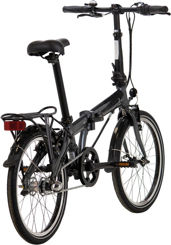 Vouwfiets Vybe i3 20 inch, antraciet van Merkloos