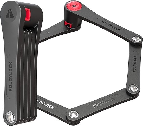 Vouwslot Foldylock E-bike fietsslot - Gehardend staal - 95cm - rammelt niet van Foldylock