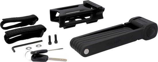 Vouwslot houder hoge bescherming tegen diefstal kunststof ommanteld gemakkelijk in gebruik - 85 cm van ABUS