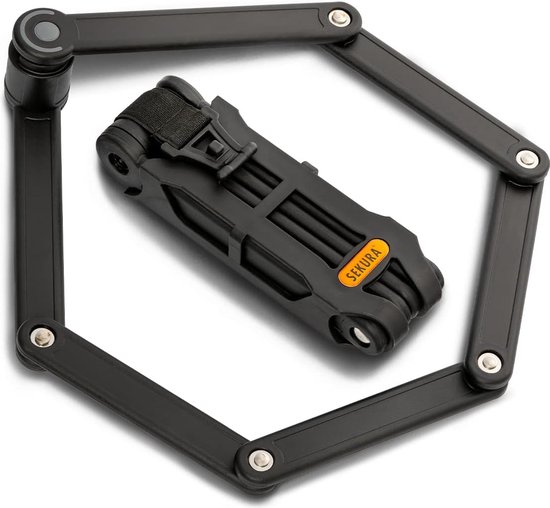 Vouwslot voor fiets en motorfiets, 85 cm, zwart, 85 cm van ABUS