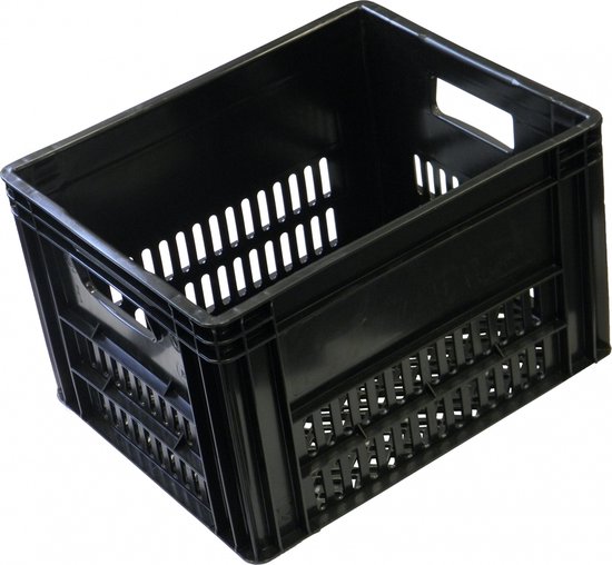 Vwp Fietskrat Zwart 40 Liter