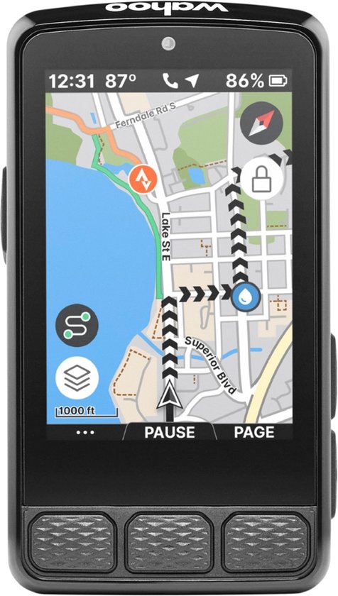 Wahoo Elemnt Roam 3 Fietscomputer Transparant van Merkloos