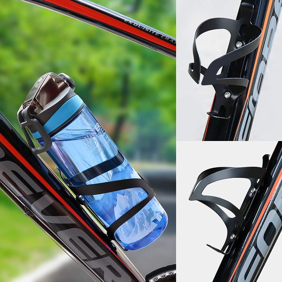 Waledano® Bidonhouder - Mountainbike Fleshouder - Bekerhouder - Universele Fietsfleshouder - Fietsaccessoires - Zwart van Waledano