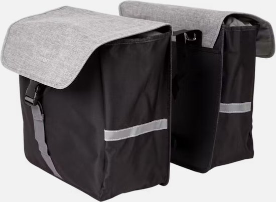 Walfort dubbele fietstas 40 liter - waterbestendig - met trekkoord van Merkloos