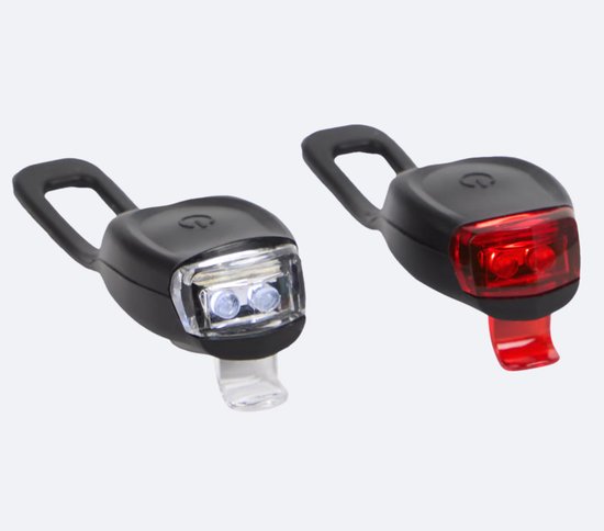 Walfort Fietslamp Set - Voorlicht / Achterlicht - Fietslampjes Rood en Wit - Fietslicht Koplamp