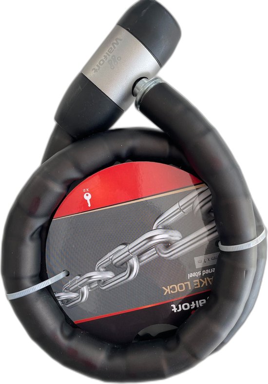 Walfort Fietsslot - Pantserslot - Hangslot - Fietsketting - Kettingslot - Gehard staal van Walfort