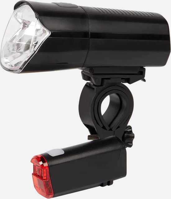 Walfort fietsverlichting-set Fietslamp Voor en Achter - Waterdicht - Lichtstanden - Zwart