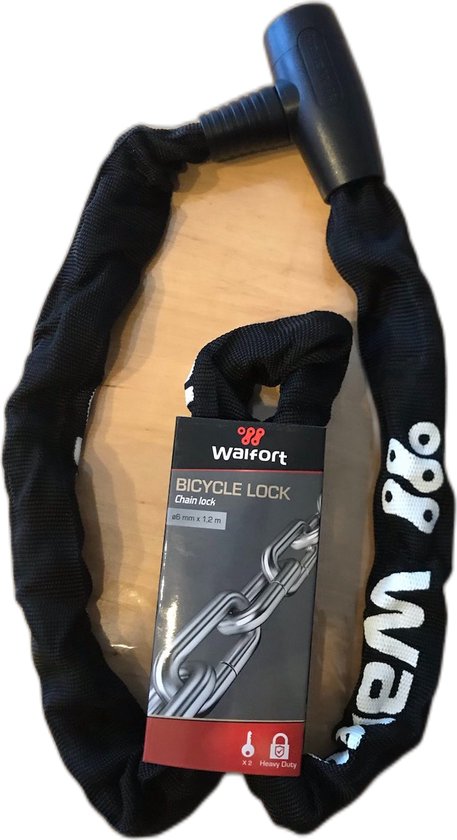 Walfort Kettingslot - Motorslot - Fietsbeveiliging - 120 cm - RVS van Walfort