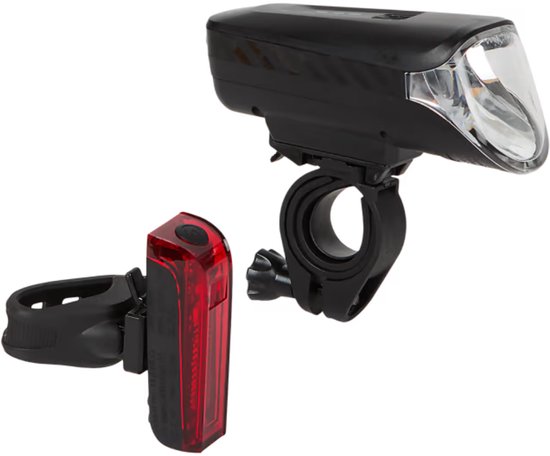 Walfort oplaadbare fietslampjesset 2-delig - Fietslicht - Fietsverlichting - Fietslamp - Fietslampje