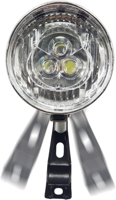 Waterdicht Fiets Voorlicht met 3 LED's voor Maximale Zichtbaarheid