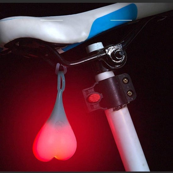 Waterdicht LED Fiets Achterlicht Hartvormig Waarschuwingslamp voor Onder Zadel