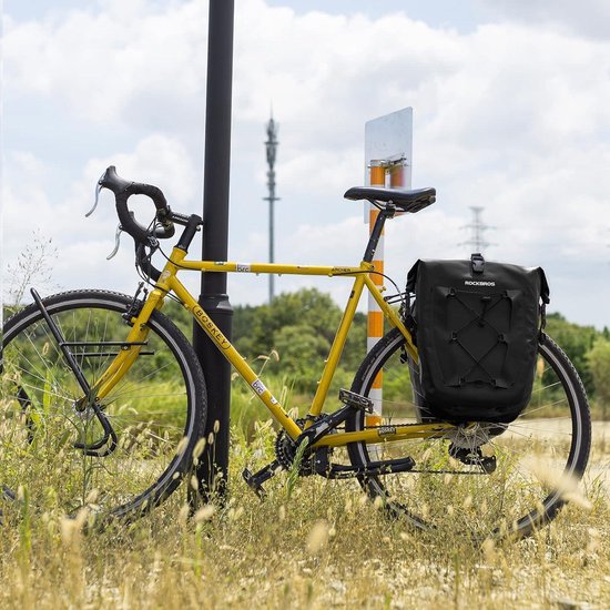 Waterdichte Achter Fietstas - Regendichte Zijrek Tas voor MTB-fiets - Grote Capaciteit 25L - Fietstochten - Gemakkelijk mee te Nemen - 5 Kleuren Double Bicycle Bag van FastRider