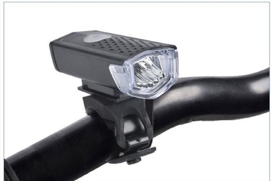 *** Waterdichte Fietslamp met oplaadbare USB-kabel - voorlicht, koplamp en voorlamp in één - Zichtbaar Fietsen Donker op Straat van Heble® ***