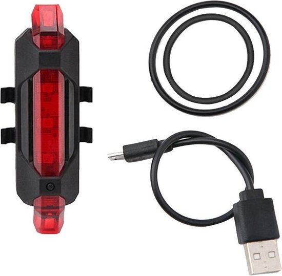Waterdichte LED Fietsverlichting - Antishock Fiets Licht met Ondersteuning - Fiets Achterlicht - Fietsen Draagbare Licht - Rood