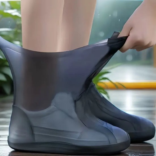 Waterdichte Siliconen Schoenovertrekken - Herbruikbare Antislip Regenhoes voor Schoenen - Bescherming bij Regen en Sneeuw - Maat 34-40 - 1 Paar