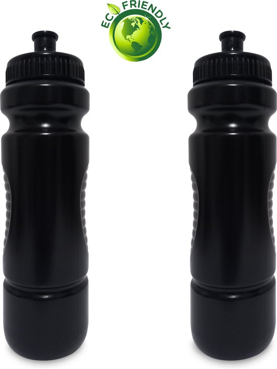 Waterfles 850ml x2 Zwart Bidon - Kinderen/volwassenen van Proworks