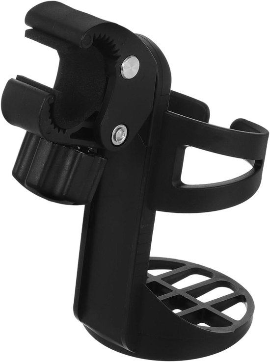 Waterfles Houder - Bidonhouder Fiets - Onderweg Drinken - Snelle Montage - 14.5 cm - Zwart