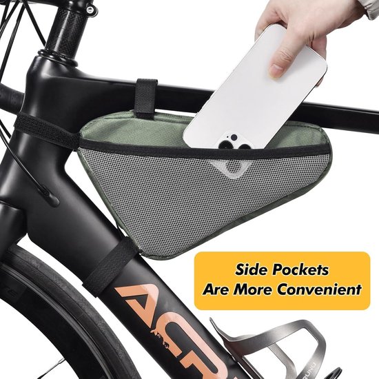 Waterproof 1.5L Top Tube Frame Bag - Triangular Bicycle Accessories for City, Mountain, Road, Gravel Bike van ROCKBROS