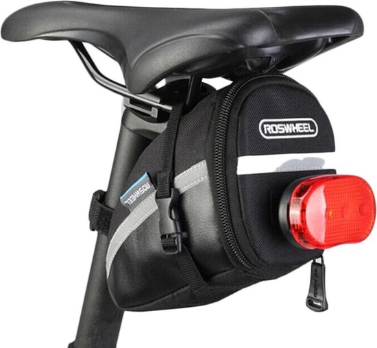 Waterproof Fiets Zadeltas - MTB / Racefiets Zadel Fietstas - Zwart van Merkloos