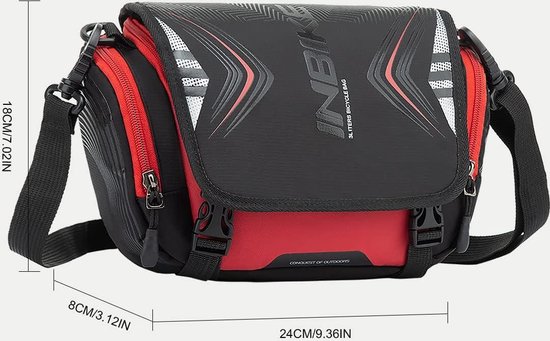 Waterproof Handlebar Bag - Bicycle Luggage Bag with Rain Cover 3 Liters van Merkloos