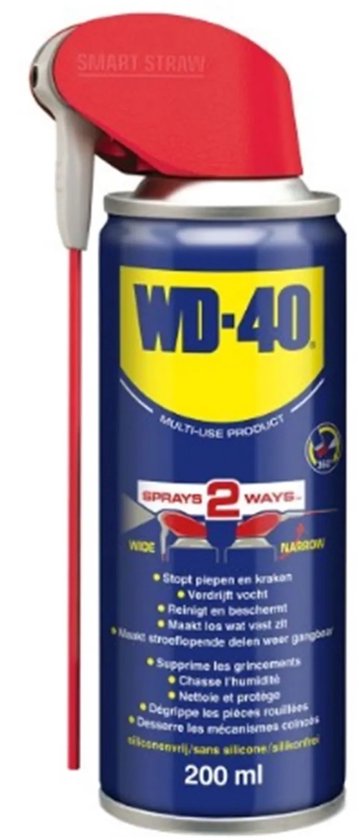 WD-40® Multi Spray - Beschermt metaal tegen roest en corrosie - Kruipt in vastzittende onderdelen - Verdrijft vocht & smeert - 200ml van Merkloos