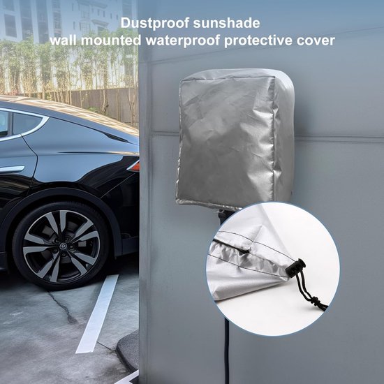 Weerbestendige Dak voor E-Car Oplaadstation - Buiten - Waterdicht - Stofdicht - Regenbestendig - Beschermhoes voor Wandmontage (40 x 32 x 20 cm) van Merkloos