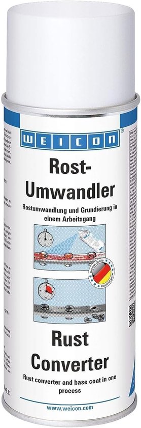 WEICON Roestomvormer 400 ml, roestomvormer met grondlaag, neutraliseert roest en stopt corrosie