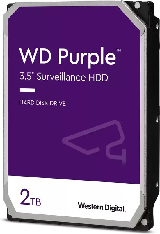 Western Digital Purple interne harde schijf 2 TB 3.5" SATA van Western Digital