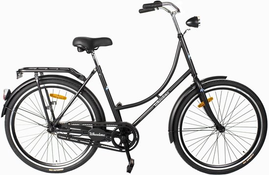 Wheelerz omafiets classic eco 26 inch matzwart - unisex van Wheelerz