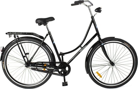 Wheelerz omafiets classic eco 26 inch zwart | unisex van Wheelerz