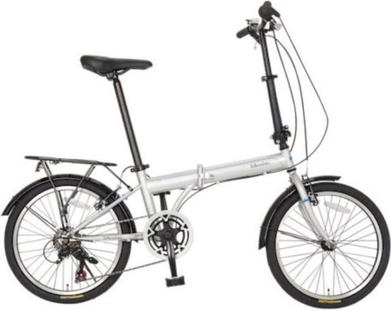 Wheelerz Vouwfiets 20 Inch - 6 Speed Shimano - Zilver van Wheelerz