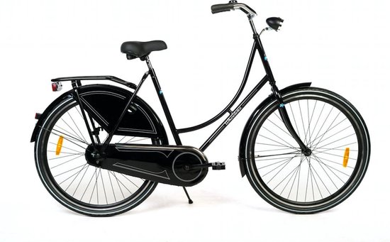 Wheelerz.nl omafiets 28" 57cm glanszwart van Wheelerz