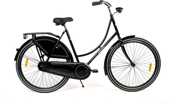 Wheelerz.nl omafiets 28 inch/ 53cm zwart | unisex van Wheelerz