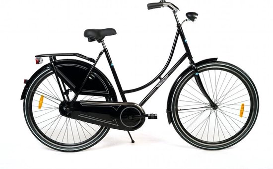 Wheelerz.nl omafiets glanszwart rijklaar van Wheelerz