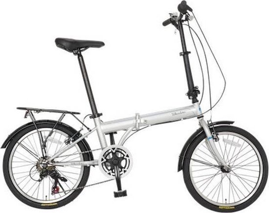 wheelerz.nl Vouwfiets 20 Inch - 6 Speed Shimano - Zilver van Wheelerz