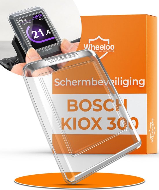 Wheeloo Bosch Kiox 300 beschermhoes, displaybescherming voor e-bike, transparant en waterafstotend, voor e-bike display, bescherming, accessoires van Wheeloo
