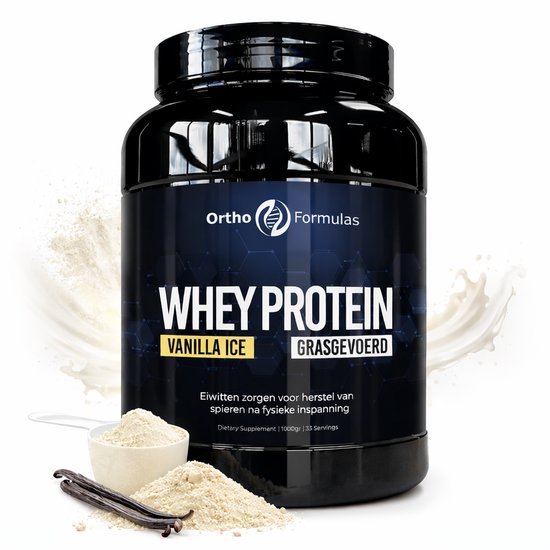 Whey Protein Vanille – Whey Eiwitpoeder & Eiwitshake – 1kg - Fitness & Spierherstel