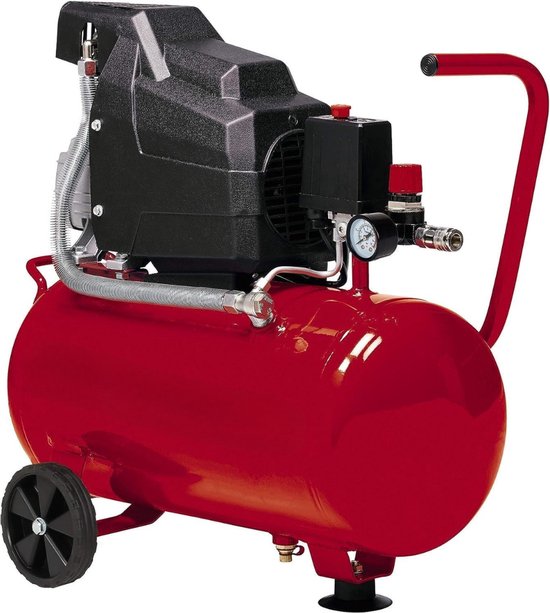 White-Label® Stille Compressor - Airpress - Luchtcompressor - Rood