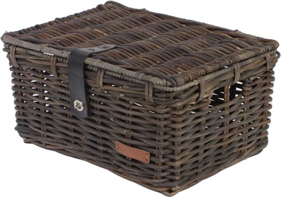 WICKED kratmand L zwart met klep (45x33x24) van WICKED