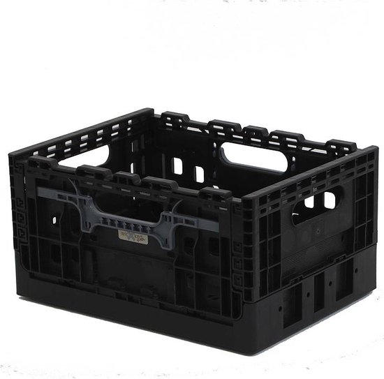 WICKED Smart Crate zwart met grijze grepen (recycled plastic) van WICKED