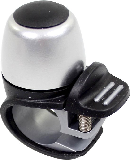 Widek Compacte fietsbel - modern design - zilver - uitstekende klank - duurzaam aluminium van Widek