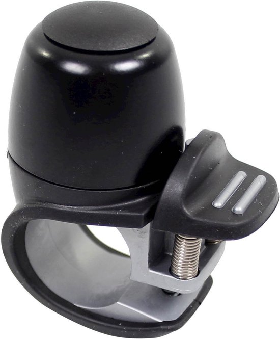 Widek Compacte fietsbel - modern design - zwart - aluminium - geïntegreerde beugel van Widek