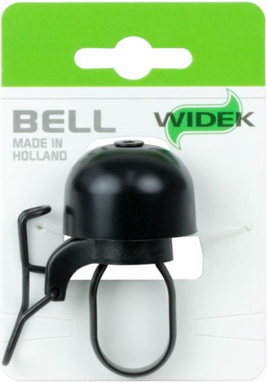 Widek Fietsbel Paperclip Mini 25,4 Mm Rvs Zwart