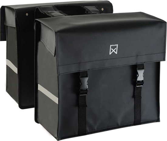 Willex Bisonyl - Dubbele Fietstas - 40 liter - Zwart van Willex